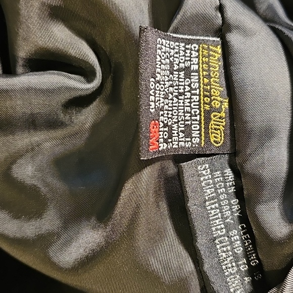 Womens Wilson Leather Experts Collared Leather Bomber Moto Jacket XL - Picture 9 of 10